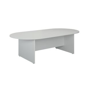 Jemini D-End Meeting Table 1800x1000x730mm White KF822677