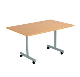 Jemini Rectangular Mobile Tilting Table 1200x700x720mm Beech KF822991