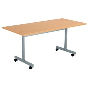 Jemini Rectangular Mobile Tilting Table 1600x800x720mm Beech KF823021
