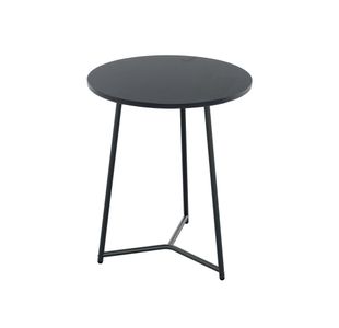 5 Star Shore Mid Round Table 600x735mm Black/Black KF823438