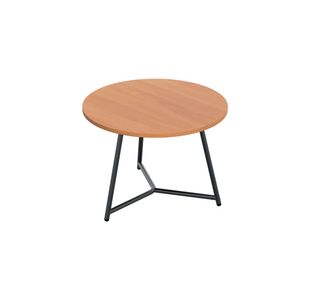 Jemini Trinity Low Table 800x800x435mm Beech/Black KF823568