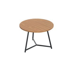 Jemini Trinity Low Table 800x800x435mm Nova Oak/Black KF823612
