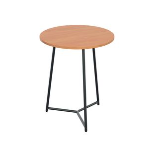 5 Star Shore Mid Round Table 800x735mm Beech/Black KF823636