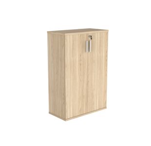 Astin 2 Door Cupboard Lockable 800x400x1204mm Canadian Oak KF823957