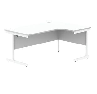 Astin Radial Right Hand SU Cantilever Desk 1600x1200x730mm Arctic White/Arctic White KF824190