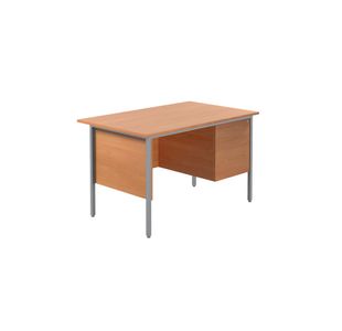 5 Star Modara Desk 2 Drw Fixed Pedestal 1200x730mm Beech KF838371