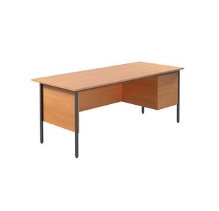5 Star Modara Desk 3 Drw Fixed Pedestal 1800x730mm Beech KF838805