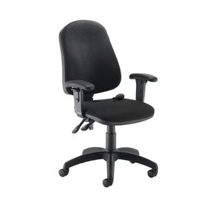 Jemini Intro Posture Chair with Adjustable Arms 640x640x990-1160mm Charcoal KF838994