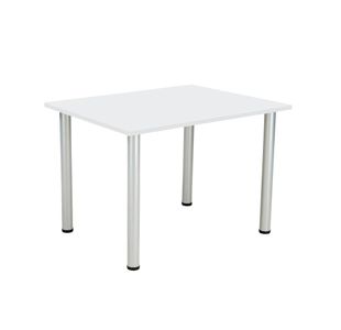 Jemini Rectangular Meeting Table 1200x800x730mm White KF840185