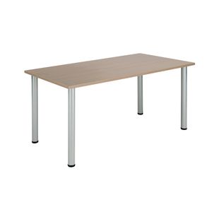 Jemini Rectangular Meeting Table 1200x800x730mm Grey Oak KF840195