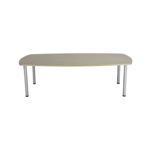 Jemini Boardroom Table 1800x1200x730mm Grey Oak KF840199