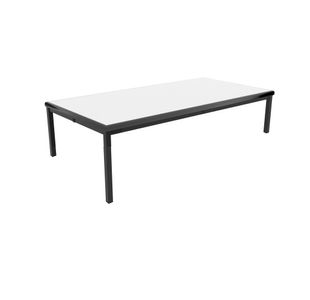 Jemini T-Table Multipurpose Classroom Table 1200x600x460mm Flat Pack Grey/Black KF882415