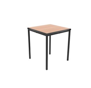 Jemini Titan Multipurpose Classroom Table 600x600x710mm Beech/Black KF882434