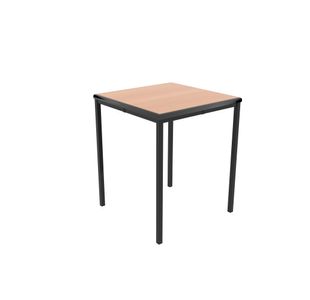 Jemini Titan Multipurpose Classroom Table 600x600x760mm Beech/Black KF882436