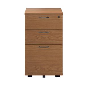 First 3 Drawer Under Desk Pedestal 404x500x690mm Nova Oak KF90260