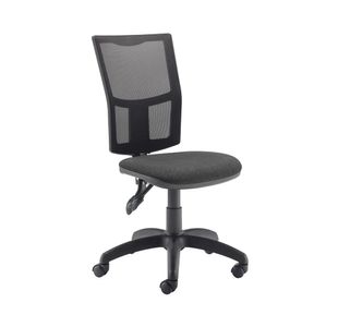 First Medway High Back Operator Chair 640x640x1010-1175 Charcoal KF90271