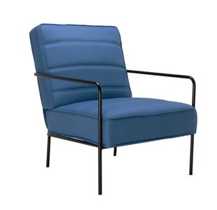 Jemini Wire Frame Reception Armchair 620x880x830mm Navy KF90478