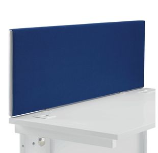 Jemini Straight Desk Mounted Screen 1400x25x400mm Blue KF90503