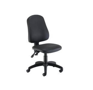 Jemini Teme High Back Operator Chair 640x640x985-1175mm Polyurethane Black KF90530
