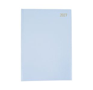 Desk Diary Day Per Page Appointment A4 Soft Blue 2027 FS669353
