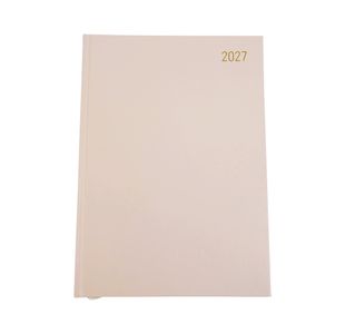Desk Diary Day Per Page A4 Soft Beige 2027 FS669214