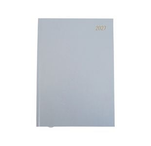 Desk Diary Week To View A4 Silver Grey 2027 FS669211