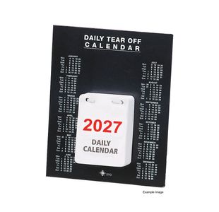 Q-Connect Daily Tear Off Desk Calendar 2027 KFDTO27