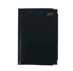 Executive Diary Day Per Page A5 Black 2027