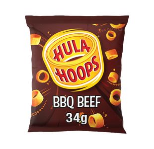 Hula Hoops BBQ Beef Crisps 34g Pack of 32 19697