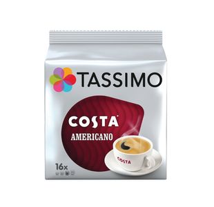 Tassimo Costa Americano Coffee 16 Pods x5 Pack of 80 4031506