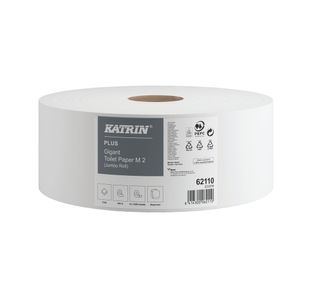 Katrin Jumbo Toilet Roll 2-Ply 60mm Core Refill (Pack of 6) 62110