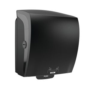 Katrin Plastic Dispenser For System Paper Towel Roll Black 82070