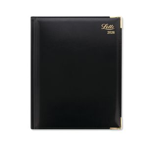 Letts Lexicon Quarto Desk Diary Week View Appointment Black 2026 26-TL3YBK