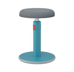 Leitz Ergo Cosy Sit/Stand Height Adjustable Stool Calm Blue 65180061