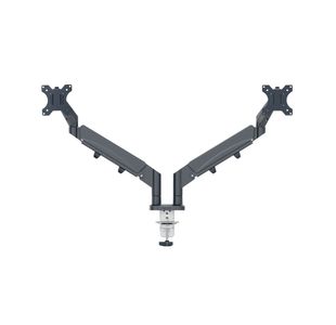 Leitz Ergo Dual Monitor Arm Dark Grey 65370089