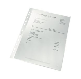 Leitz Punched Pockets Recycled A4 (Pack of 100) 4791-10-03