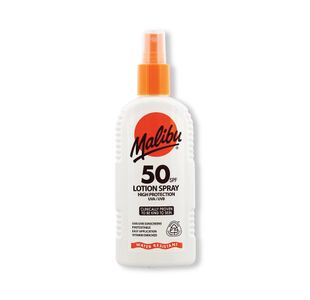 Malibu SPF 50 Sun Lotion Spray 200ml SUMAL141