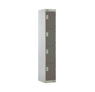 Four Compartment Locker 300x300x1800mm Dark Grey Door M12214GUHY00