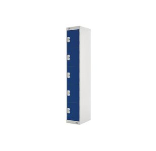 Five Compartment Locker 300x300x1800mm Blue Door M12215GUCF00