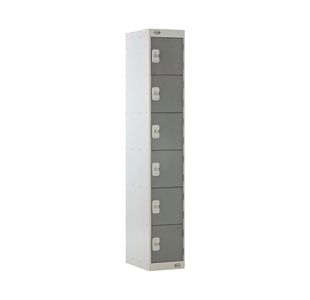 Six Compartment Locker 300x300x1800mm Dark Grey Door M12216GUHY00