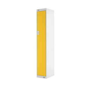 Single Compartment Locker 300x450x1800mm Yellow Door M12511GUYD00