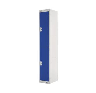 Two Compartment Locker 300x450x1800mm Blue Door M12512GUCF00