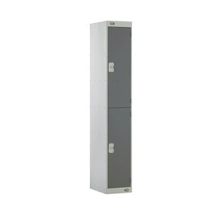 Two Compartment Locker 300x450x1800mm Dark Grey Door M12512GUHY00