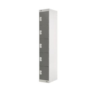 Five Compartment Locker 300x450x1800mm Dark Grey Door M12515GUHY00