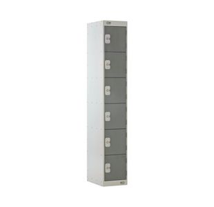 Six Compartment Locker 300x450x1800mm Dark Grey Door M12516GUHY00