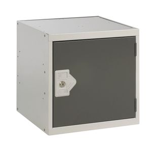 One Compartment Cube Locker 300x300x300mm Dark Grey Door QU1212A01GUHY