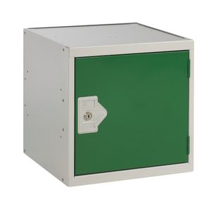 One Compartment Cube Locker 300x300x300mm Green Door QU1212A01GUPD