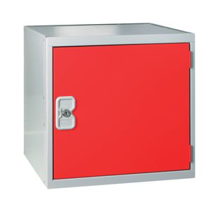 One Compartment Cube Locker 380x380x380mm Red Door QU1515A01GURD