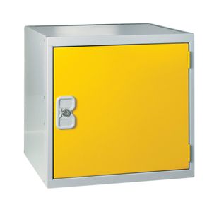 One Compartment Cube Locker 380x380x380mm Yellow Door QU1515A01GUYD