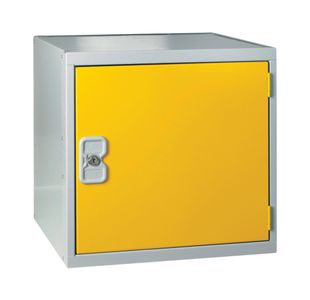 One Compartment Cube Locker 450x450x450mmm Yellow Door QU1818A01GUYD